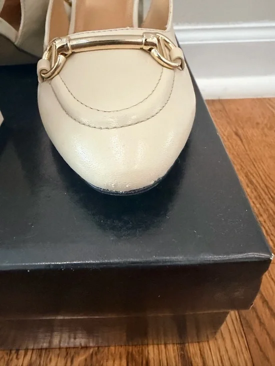 DUNE LONDON Cassie Snaffle-Trim Slingback in Ecru - Picture 4 of 6